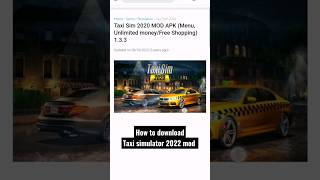 How to download Taxi sim 2022 mod apk #ytshorts #android#games screenshot 5