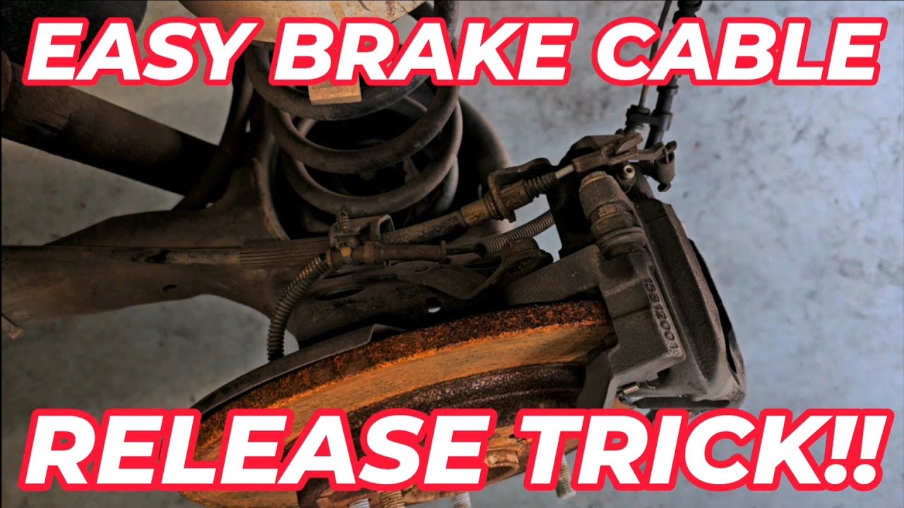 Self Adjusting Parking Brake Cable Trick Makes Your Life Easier!! YouTube