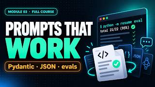 Prompt Engineering in Python: Structured Outputs, Pydantic & Prompt Evals AI Agents with Python #15 Update