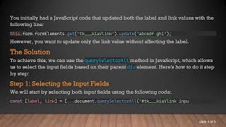 How to Set Input Values Individually in JavaScript Using the querySelectorAll Method