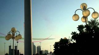 Air show near marina mall, abu dhabi, UAE