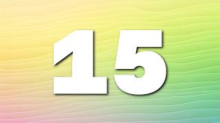 0:15 Silent Countdown Timer | Green & Yellow Gradient | Clean Minimal Design