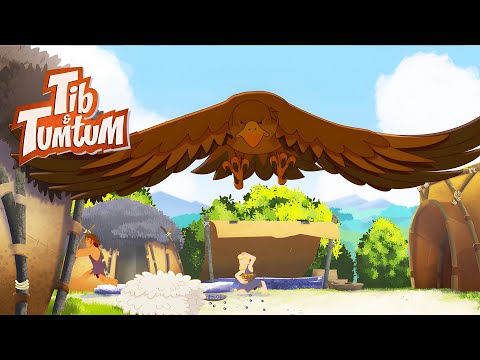 Mom Eagle Attacks the Village 🦅🚨 | Tib and Tumtum English | Full Episodes | 1H | Dino cartoon