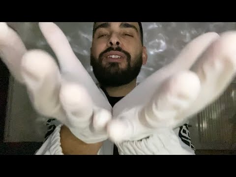 ASMR Cranial Nerve Exam (but all in white)
