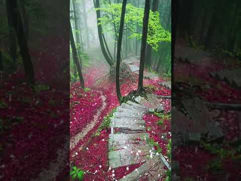 Beautiful Rainy Forest tiktok slow mm