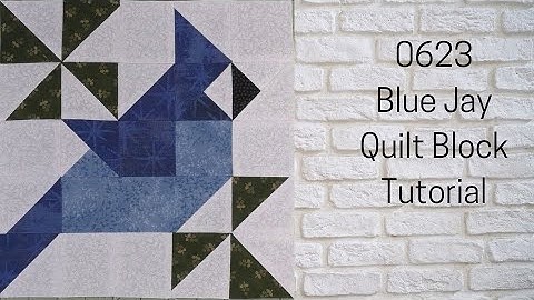 0623 Blue Jay Free Quilt Block Tutorial | Block of the Day 2023 | AccuQuilt | Carol Thelen