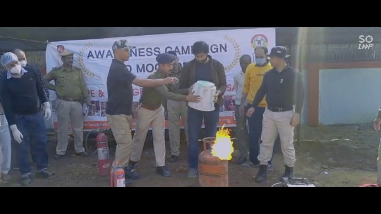 Mock Drill on how to put out fire  for emergencies at Demow Model Hospital.