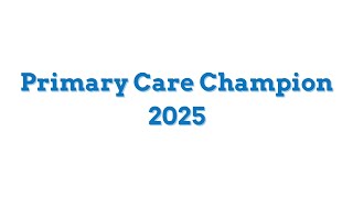 Texas Primary Care Champion Award Winner 2025