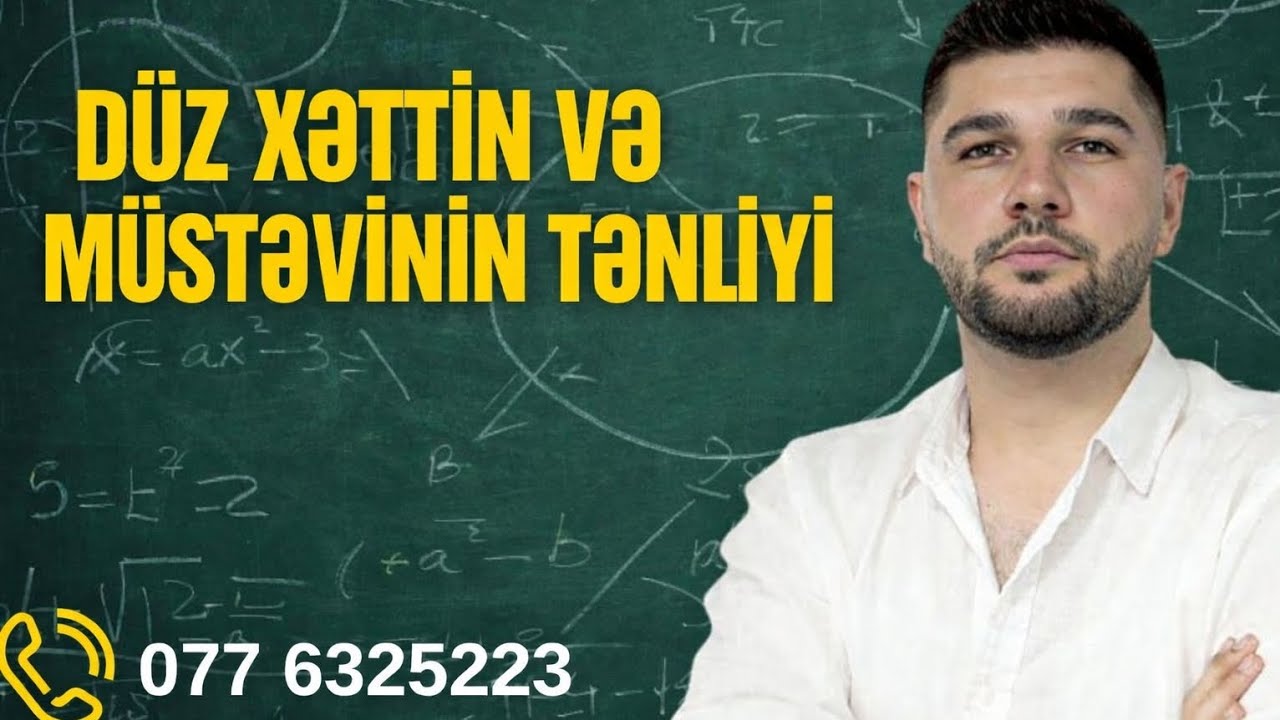 ✅📌Düz xəttin tənliyi,müstəvinin tənliyi(abituriyent və miq səviyyəsi)