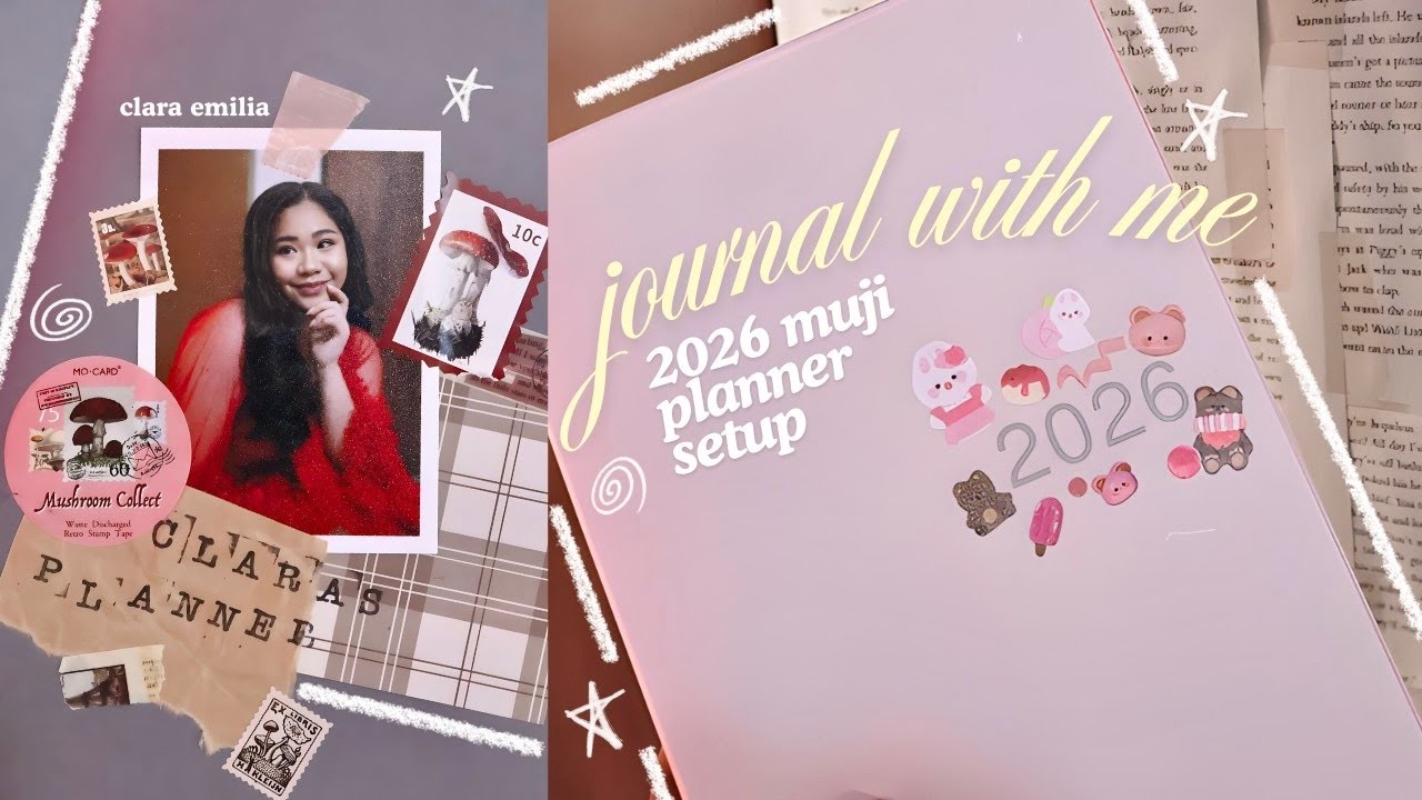 ⭐️ journal with me: setup my 2026 muji planner, asmr + lofi music