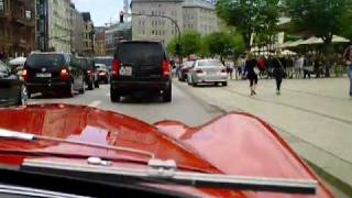 A ride in a 1954 Jaguar XK120 !! Awesome loud sound + acceleration 1954 Jaguar Xk120 Drophead Coupe