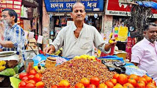 KOLKATA Famous Tasty Mixed Chana Masala Chaat Rs 10/- | Indian Street Food