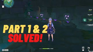 5 Cubes Puzzle Water Underground Araumi Inazuma Part 1 & Part 2 SOLVED! | Genshin Impact screenshot 3