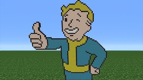 Minecraft Tutorial: How To Make Vault Boy (Fallout 4)