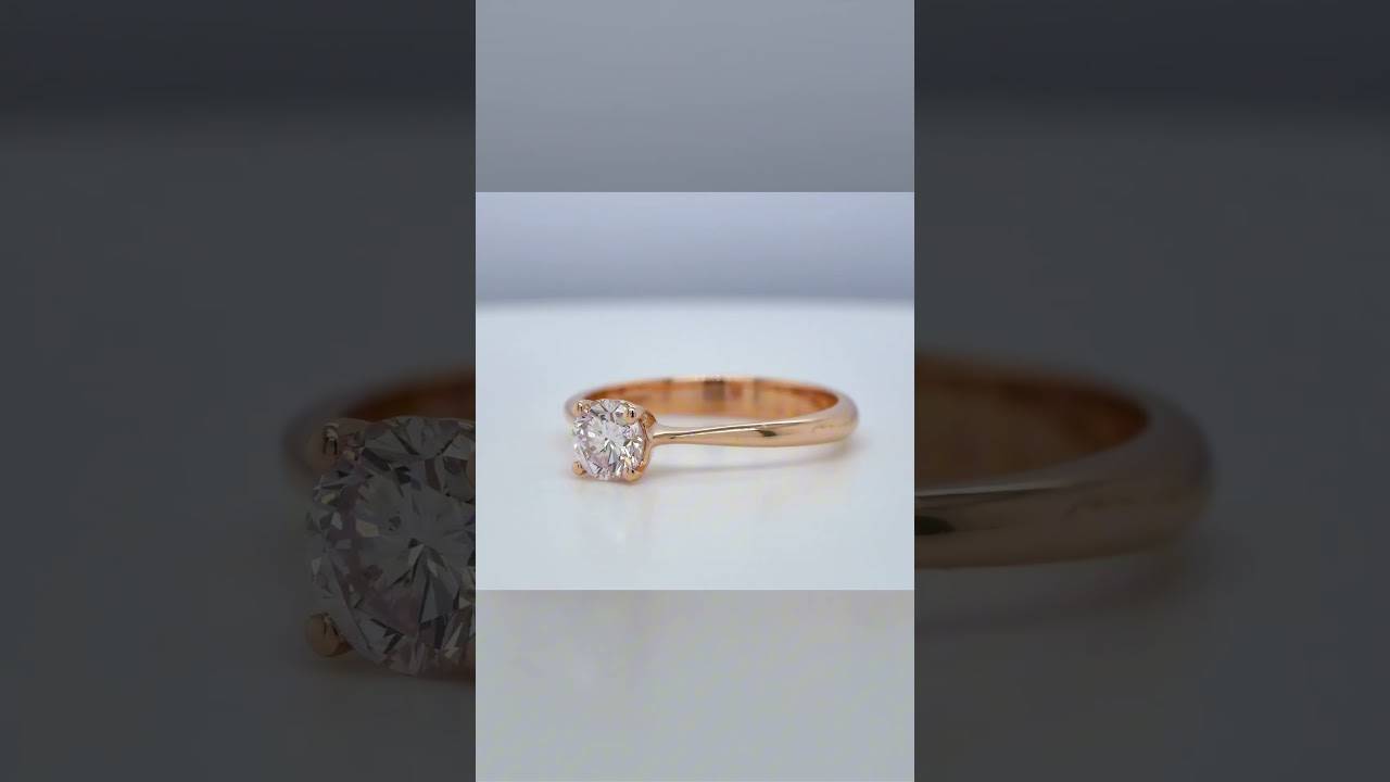Lasciatevi Ispirare - Nuova Collezione Di Gioielli Con Diamanti 2025 29 - Orogem Jewelers 0.49 Ct Light Pink Diamond Ring – Gia Si1 In 18K Rose Gold - Orogem Jewelers