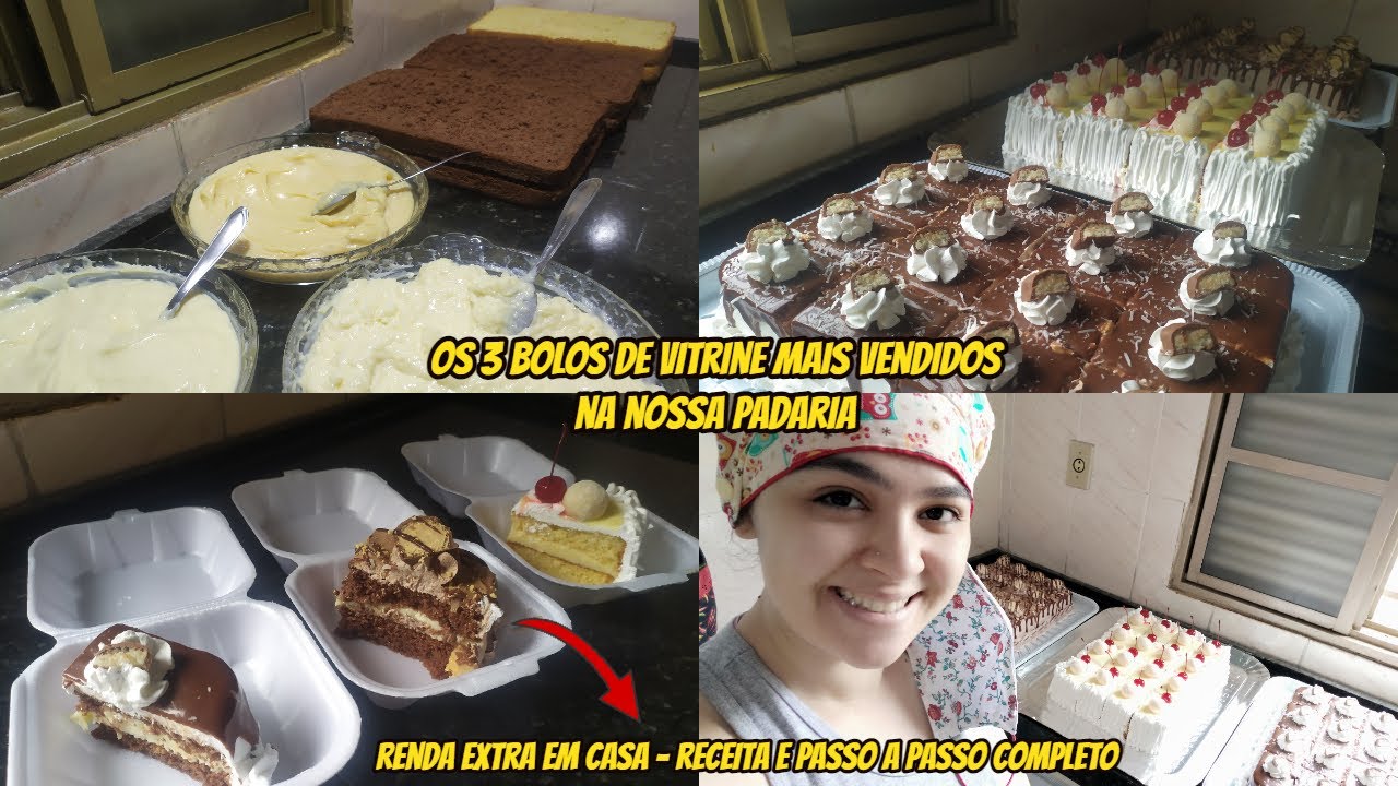OS 3 BOLOS DE VITRINE MAIS VENDIDOS I BOLOS CONFEITADOS SIMPLES E FÁCIL I  I FAÇA E VENDA