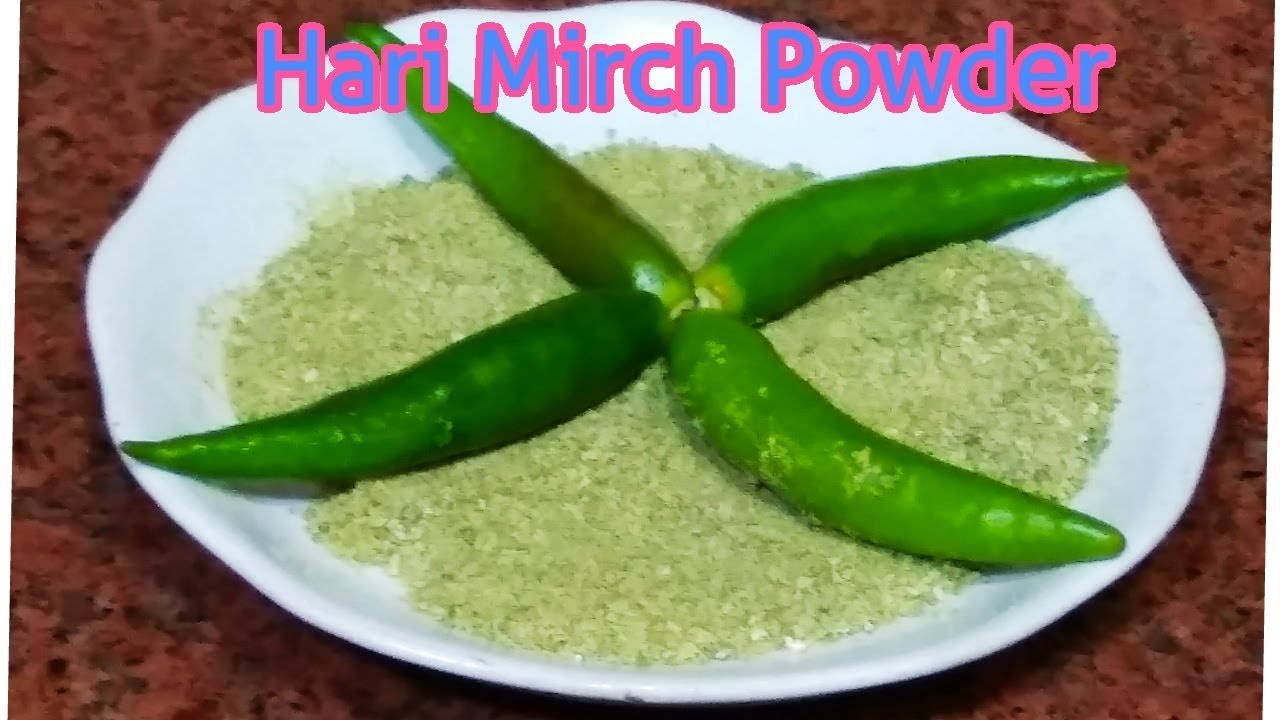 Hari Mirch Powder /Sun-dried Green Chilly Powder |*COOK WITH IMRANA*