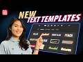 InShot Text Templates 🎨| Create Eye-Catching Text Animations in Seconds ✨