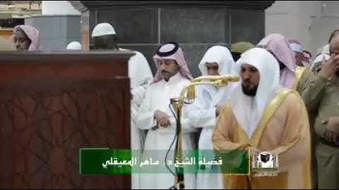 تلاوة فضيلة الشيخ د. ماهر المعيقلي من صلاة المغرب ١٢ ربيع الأول ١٤٣٩.