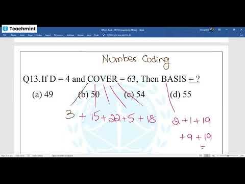 Number Coding & Mathematical Coding - YouTube