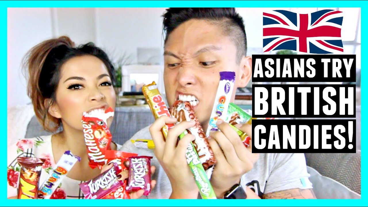 ASIANS TRY BRITISH CANDY