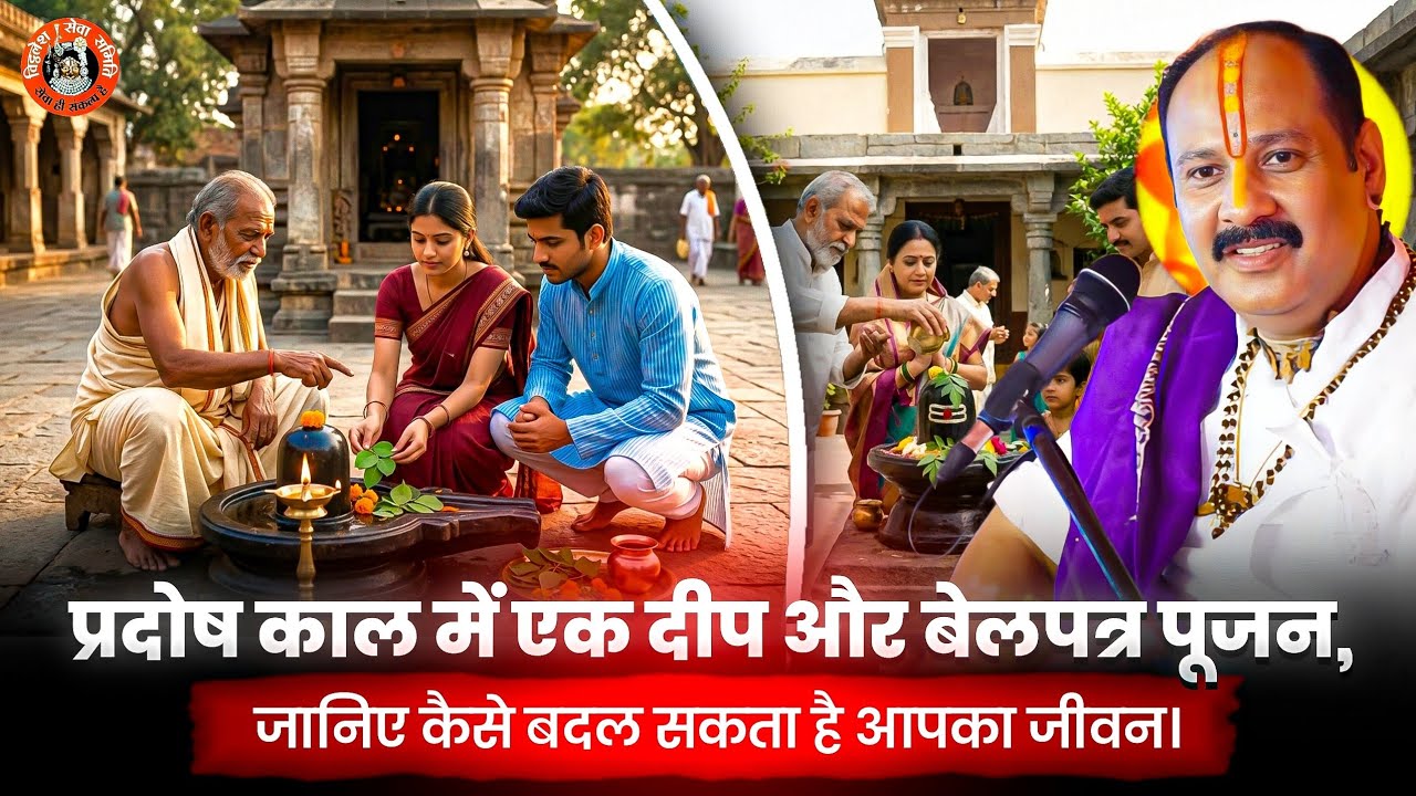 प्रदोष काल में एक दीप और बेलपत्र पूजन, जानिए कैसे बदल सकता है आपका जीवन।