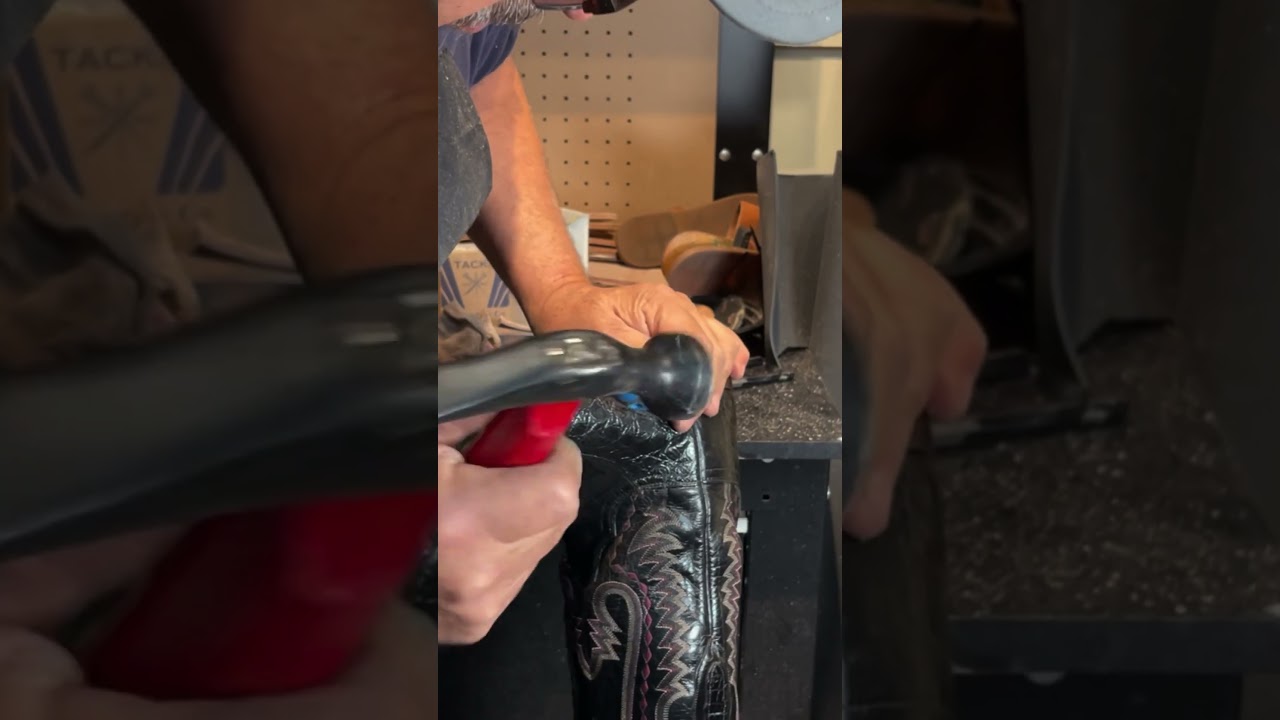Watch us resole some old boots 