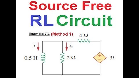 (U)LCA Ex 7.3(method 1) || Source Free RL Circuit