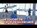 HE TOUCHED THE TOP OF THE BACKBOARD! First person on VIDEO to do it! Kao Akobundu-Ehiogu