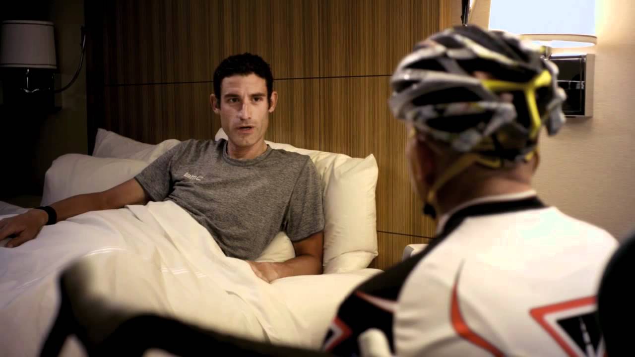 Sleeping - Road ID Bob Roll commercial with George Hincapie