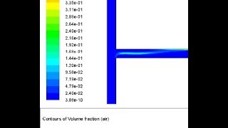 Air-Water Mix Flow | Mixture Multi-phase Model |T-Junction | Fluent Tutorial |