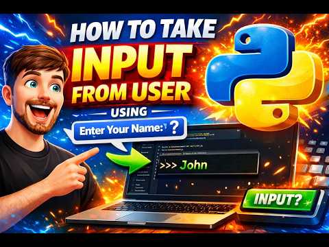 How to Take User Input in Python | Python Input Function Explained (IDLE Tutorial) |ahsaan yaseen