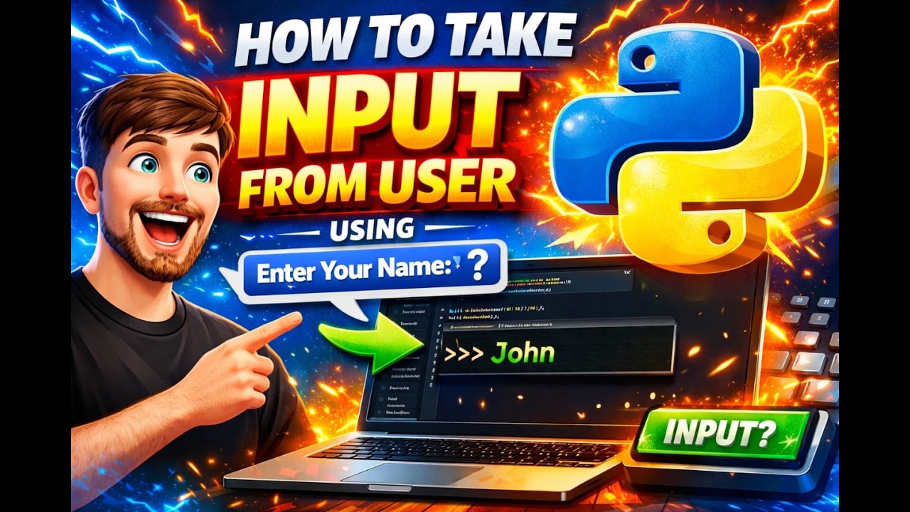 Как получать ввод от пользователя в Python | Объяснение функции ввода в Python (Учебник по IDLE) ...