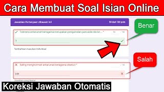 How to create online fill-in questions and automatic answer correction in Google Forms