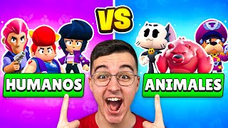 MINIGAMES *ANIMALS vs HUMANS* in CREATIVE MODE 😱🐶 Brawl Stars!