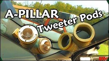 Making Fiberglass Tweeter Pods | Custom Car Audio A Pillars w/ 6 Crescendo Ft1 Bullet Horn Tweeters