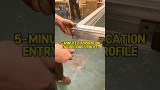 Easy Entry Door Tutorial — Only 5 Minutes and One Profile! #aluminum #entrydoor #pivotdoor #frame