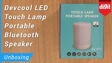 Devcool LED Touch Lamp Portable Bluetooth Speaker Unboxing