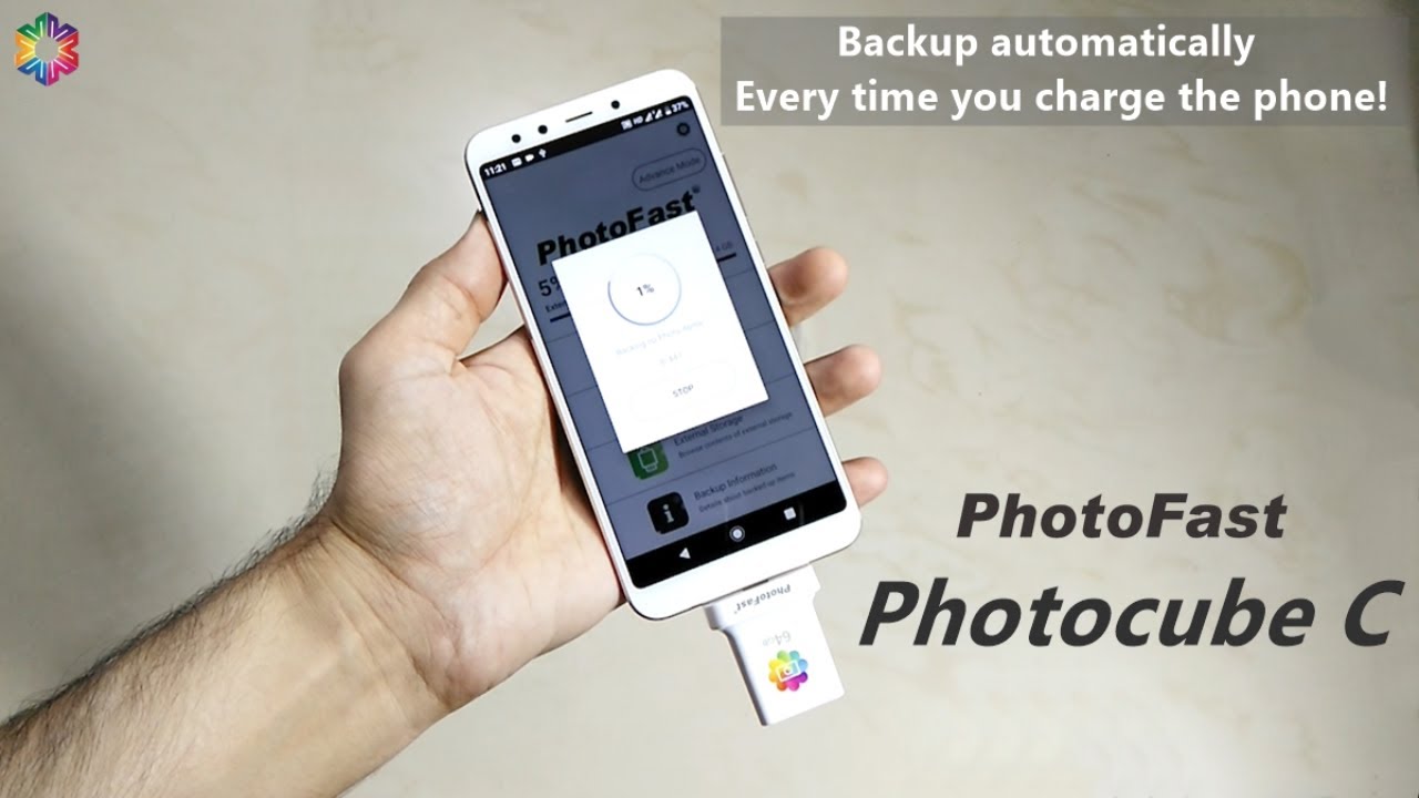 How to Auto Backup iPhone/Android Every Time You Charge The Phone! - Photocube C Hands on, Unboxing