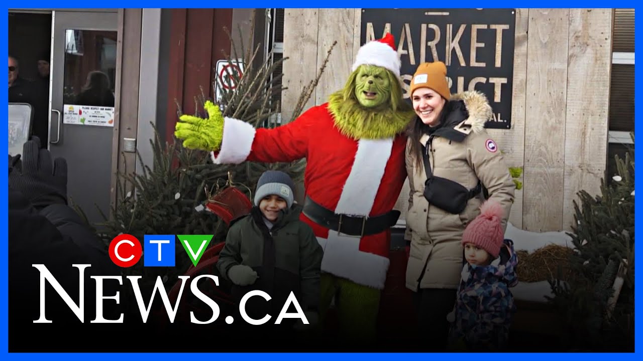 The Grinch gives back at St. Jacobs Farmers' Market