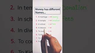 Money has Different Names 📚🌎 #money #different #knowledge #education #information #shorts #share 📚🌎