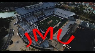 Filming the JMU Football Field with a Drone!--Blue Ridge Aerial.