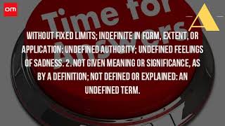 What Does Undefined Mean