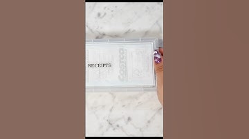 How do you manage your weekly receipts? I use a cute and simple box to organize mine.