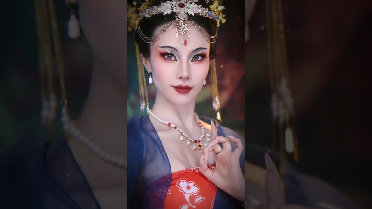 一梦入敦煌，一眼望千年 #是初九啊 #仿妆 #makeup#shorts