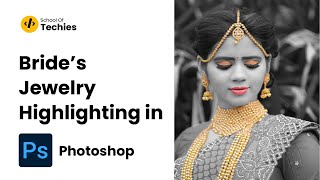 Highlighting Bride's Jewelry in Photoshop | School Of Techies screenshot 2