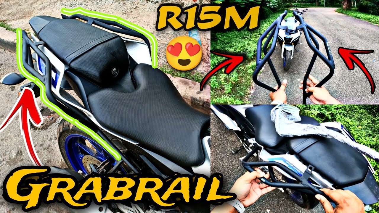 Grabrail install on R15M V4 😍 Tail panel broken issue resolved 🔥 - YouTube