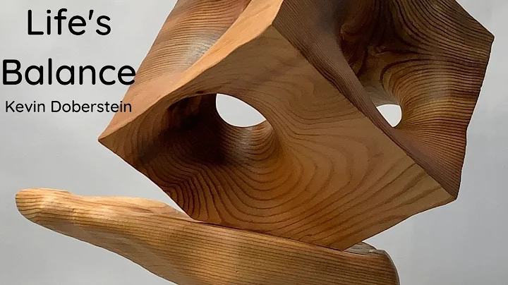 Contemporary Abstract Geometrical Wood Sculpture A...