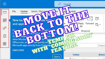 Move Outlook modules from left to bottom (Temp fix)