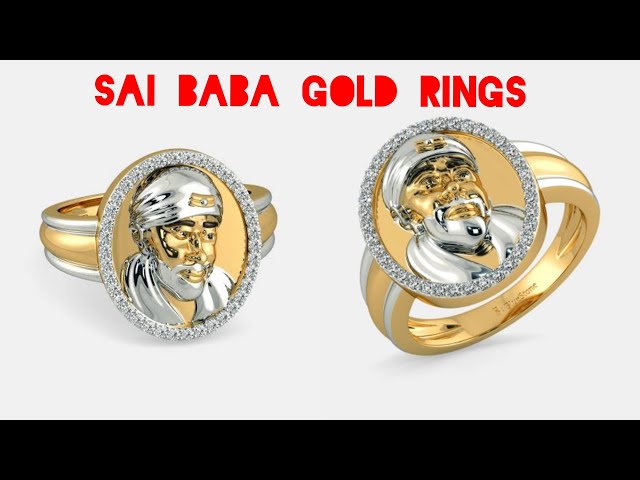 Buy MissMister Gold plated Sai Baba image finger ring Men Women Online -  Get 68% Off